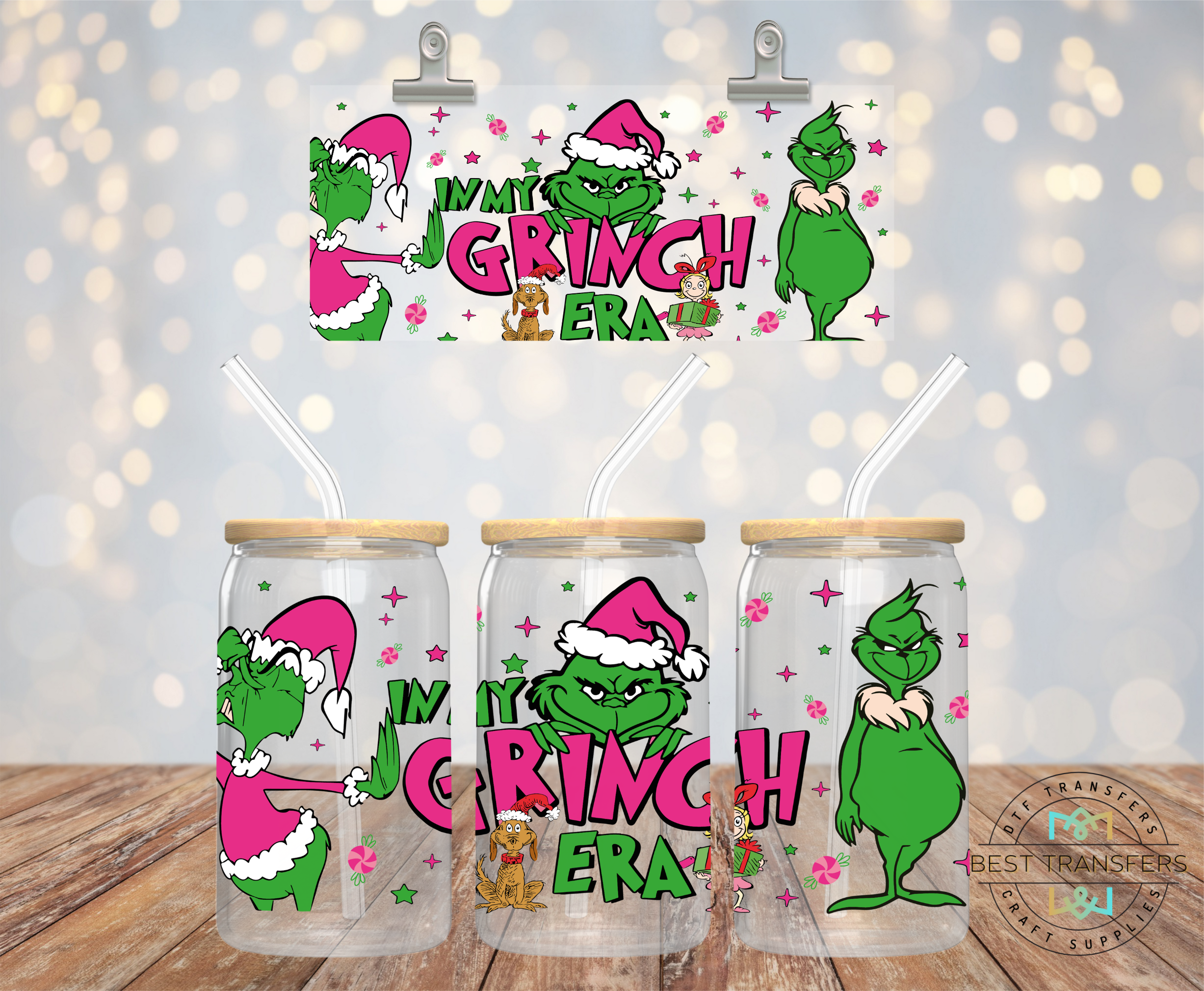 Christmas UVDTF Cup Wraps – Best DTF Transfers & Craft Supplies