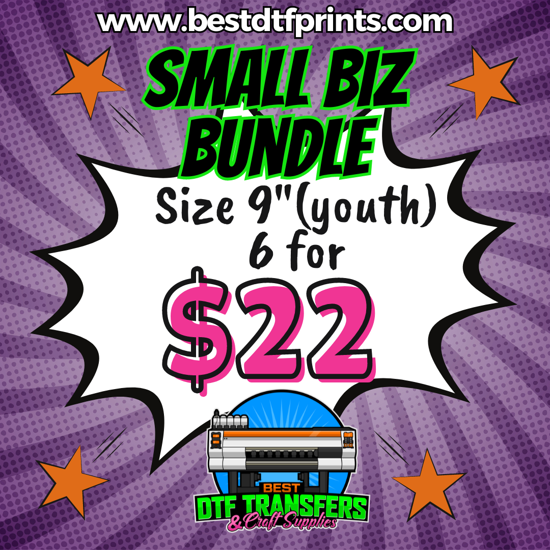 6/$22 Small Business Bundle Deal (9" Youth)