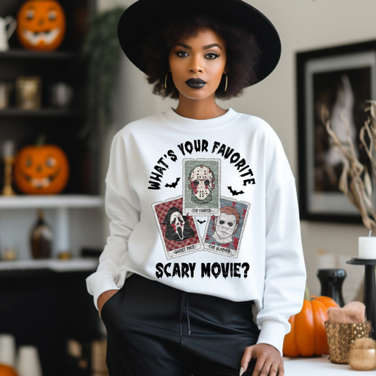 What's Your Favorite Scary Movie Halloween DTF