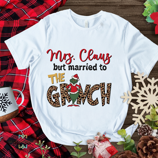 Mrs. Claus But Married to the Grinch DTF