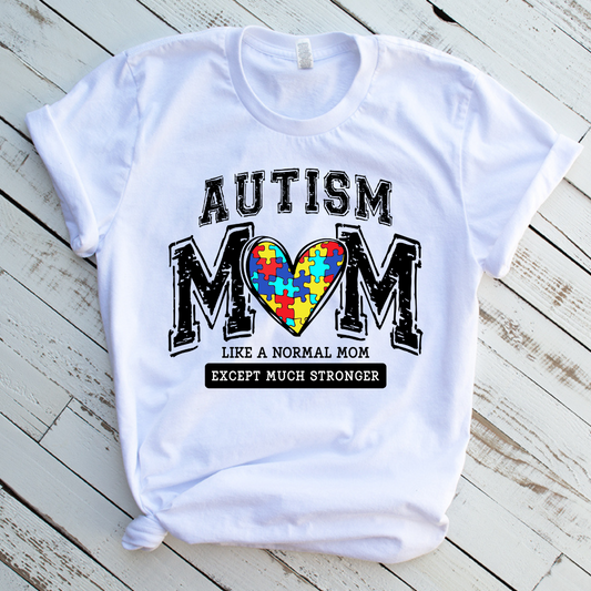 Autism Mom varsity (Distressed) DTF