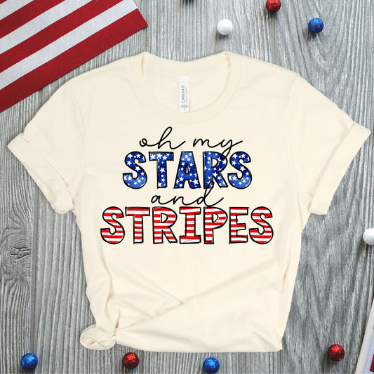 Oh My Stars and Stripes DTF
