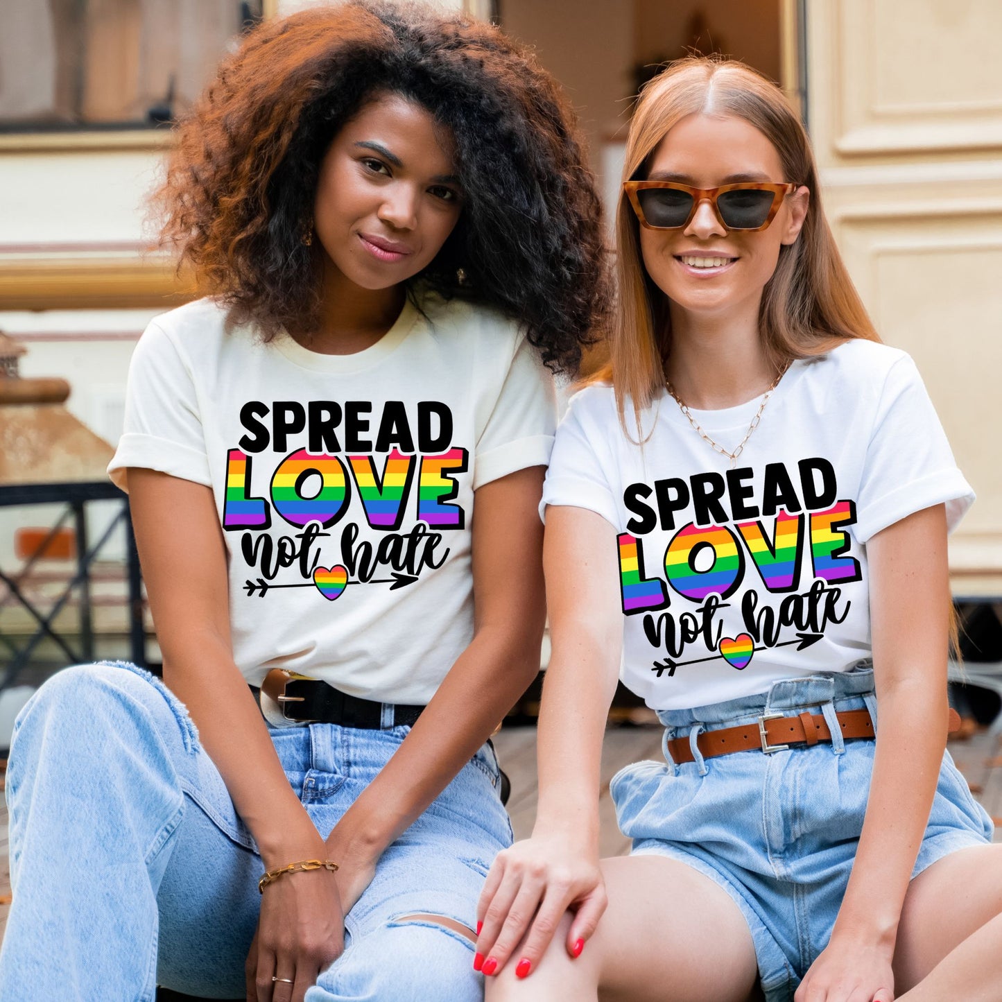 Spread Love Not Hate Pride DTF