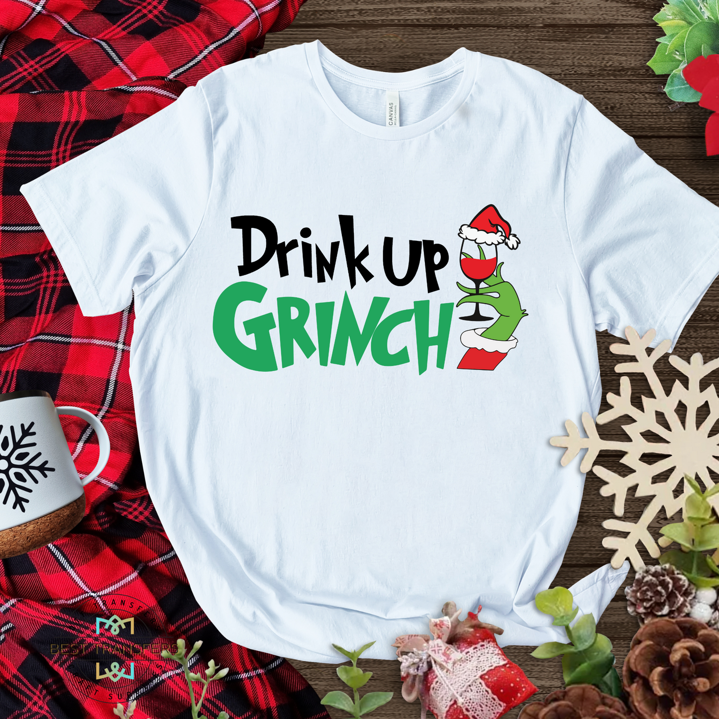 Drink Up Grinch DTF