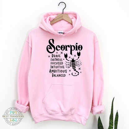 Scorpio Zodiac Screen Print Transfer