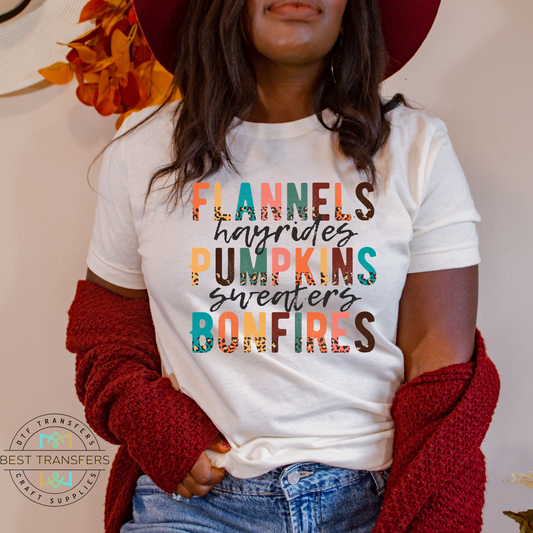 Flannels, Pumpkins, Bonfires DTF