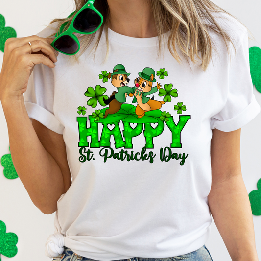 Chipmucks Happy St. Patrick's Day DTF