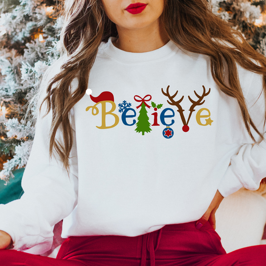Believe Christmas DTF