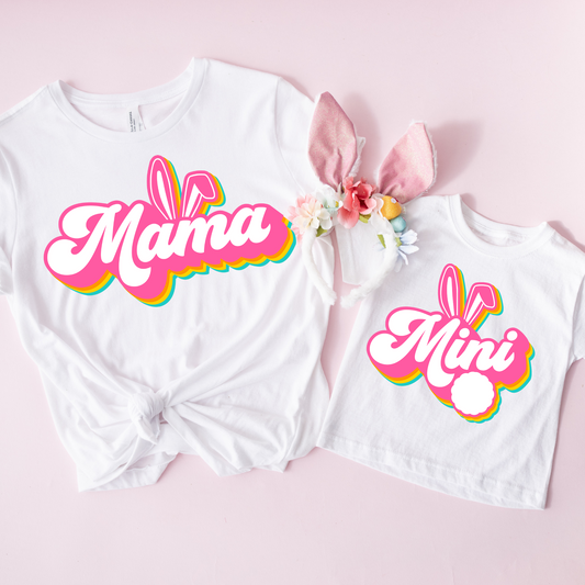 Mama/Mini Bunny Ears Easter DTF