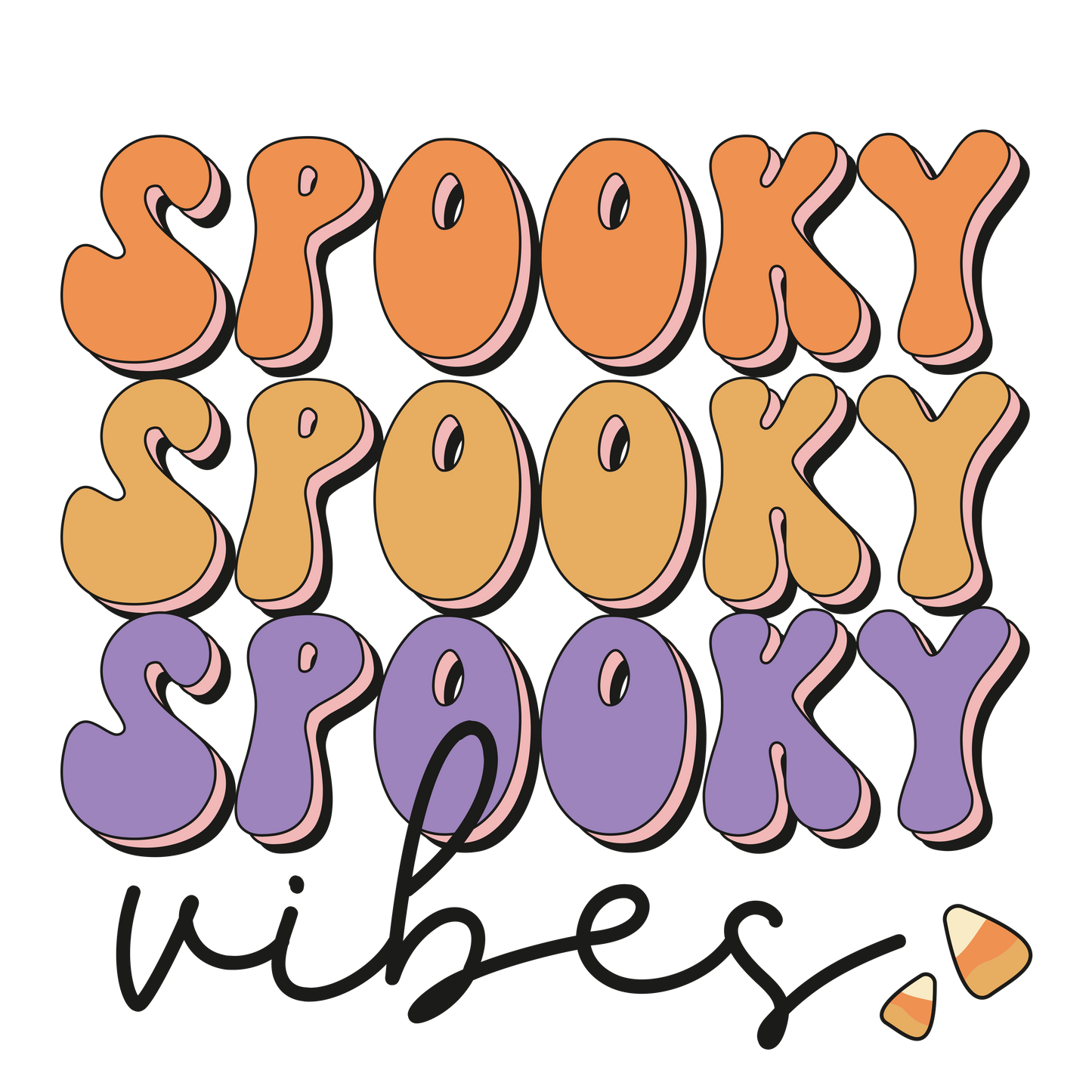 Spooky Vibes Halloween DTF