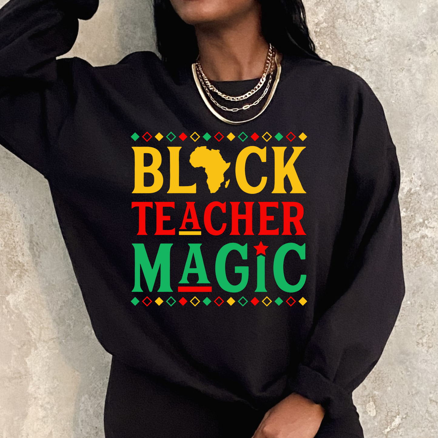 Black Teacher Magic DTF